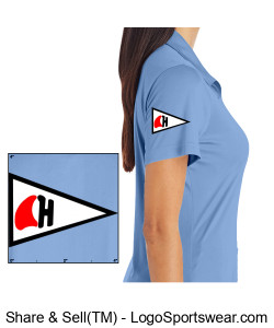 Ladies performance SPF polo Design Zoom